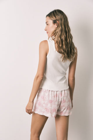 Set de Pijama 2 Piezas con Estampado Floral