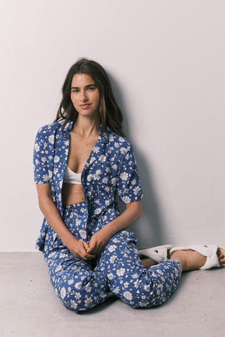 Set de Pijama 2 Piezas con Estampado Floral