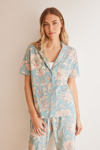 Set de Pijama 2 Piezas con Estampado Floral