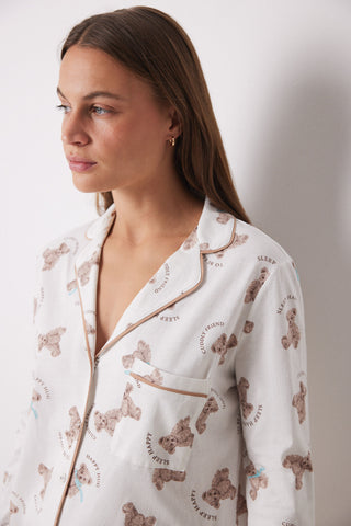 Set de Pijama 2 Pizas con Estampado de Ositos