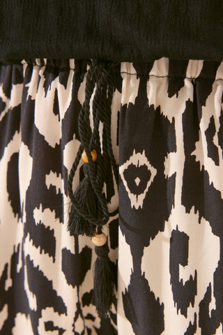 Short con Cintura Elástica Estampado Floral