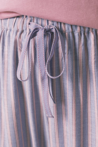 Pantalón con Cintura Elástica Estampado Rayas