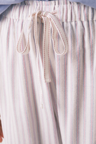 Pantalón con Cintura Elástica Estampado Rayas