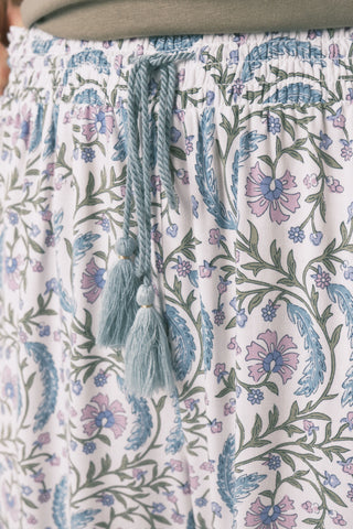 Pantalón con Cintura Elástica Estampado Floral