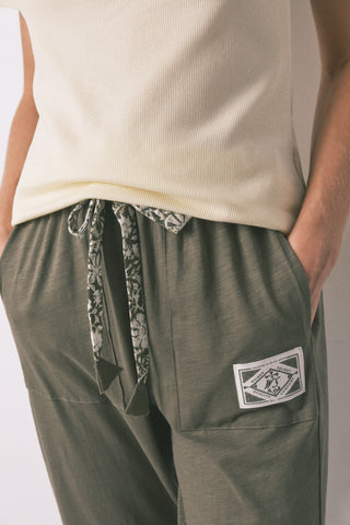 Pantalón con Cintura Elástica de Algodón