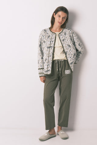 Pantalón con Cintura Elástica de Algodón