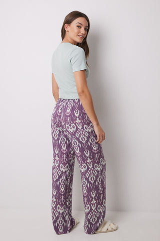 Pantalón con Cintura Elástica Estampado