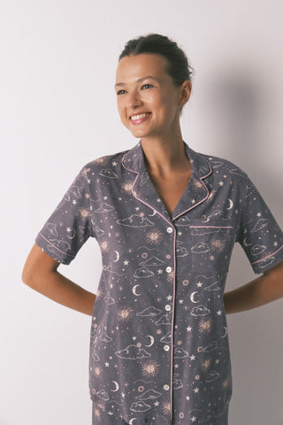 Set de Pijama 2 Piezas con Estampado Estrellas