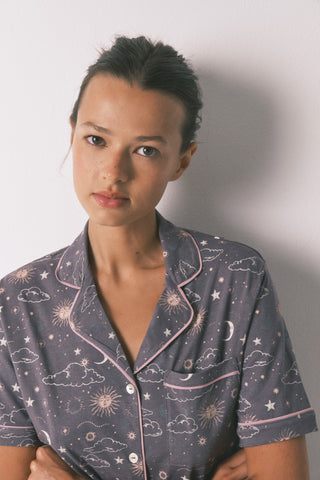 Set de Pijama 2 Piezas con Estampado Estrellas