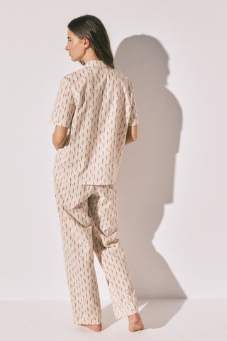 Set de Pijama 2 Piezas con Estampado Geométrico