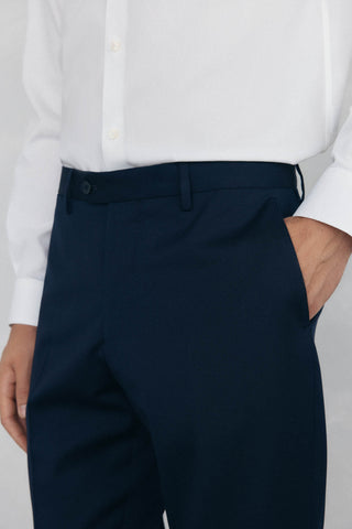 Pantalón de Vestir Tejido con Textura
