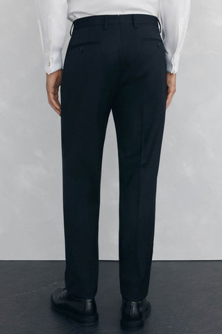 Pantalón de Vestir Tejido con Textura