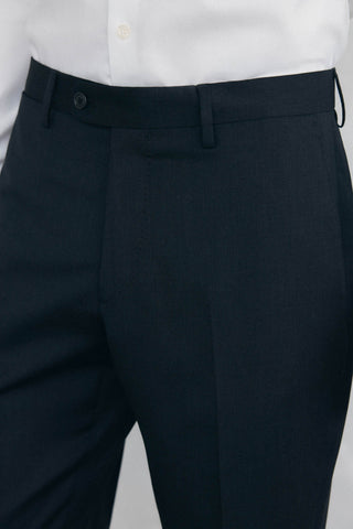 Pantalón de Vestir Tejido con Textura