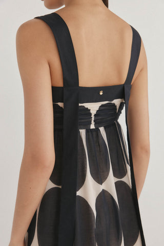 Vestido Midi de Tirantes con Estampado