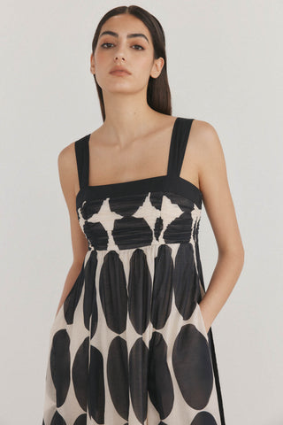 Vestido Midi de Tirantes con Estampado