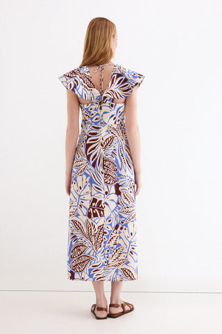 Vestido Manga Volantes Print.