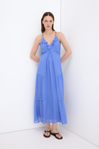 Vestido Tirantes Fluido Volantes.