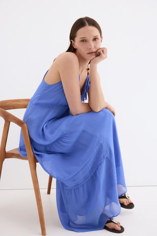 Vestido Tirantes Fluido Volantes.