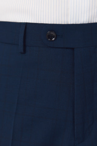 Pant Cuadro Azul Tej Dinam Slim.
