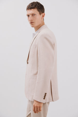 Blazer con Botones de Lino