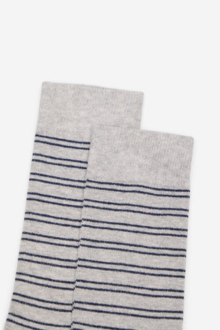 Medias de Canalé con Estampado Rayas