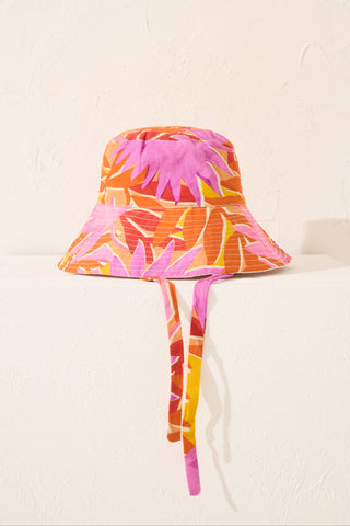 Sombrero Reversible con Estampado Floral
