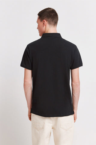 Polo Manga Corta Slim Fit con Logo Bordado