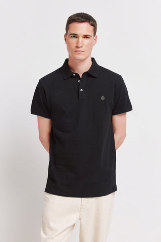 Polo Manga Corta Slim Fit con Logo Bordado