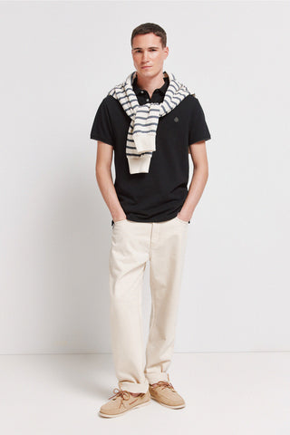 Polo Manga Corta Slim Fit con Logo Bordado