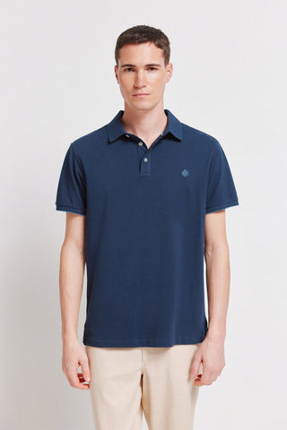 Polo Manga Corta Slim Fit con Logo Bordado