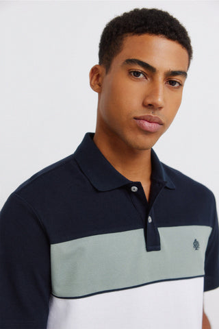 Striped Cut & Sew Polo.