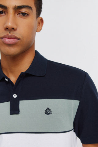 Striped Cut & Sew Polo.