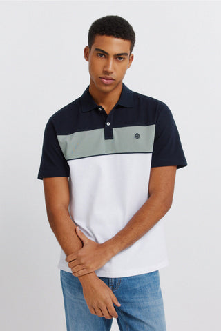 Striped Cut & Sew Polo.