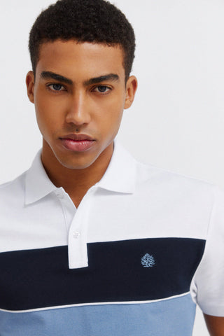 Striped Cut & Sew Polo.