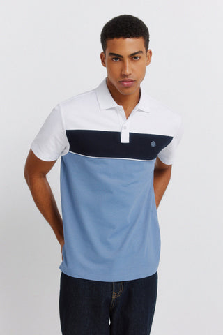 Striped Cut & Sew Polo.