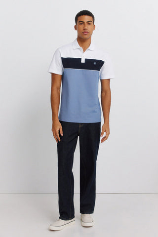 Striped Cut & Sew Polo.