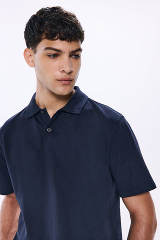 Polo Piqué Regular Fit con Botones