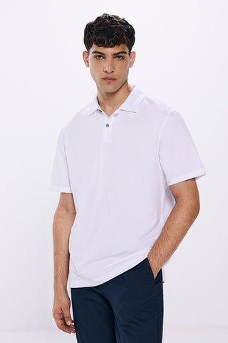 Polo Piqué Regular Fit con Botones