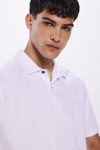 Polo Piqué Regular Fit con Botones