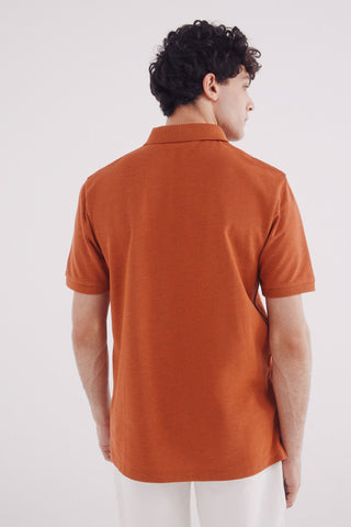 Polo Manga Corta con Logo Algodón