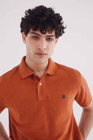 Polo Manga Corta con Logo Algodón
