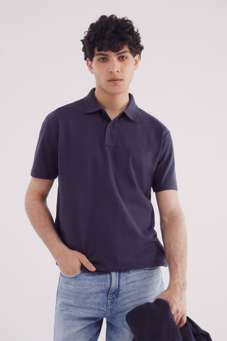 Polo Manga Corta con Logo Bordado