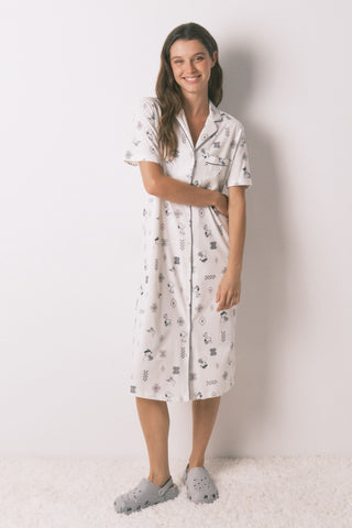 Pijama Manga Corta Colección Snoopy