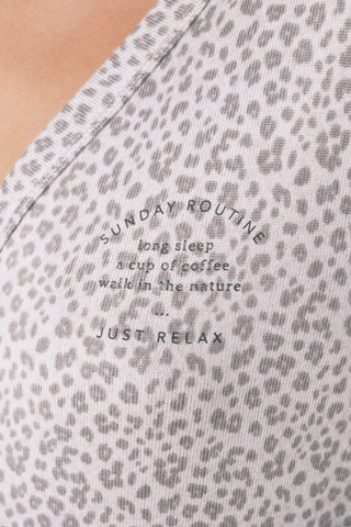 Pijama Manga Larga Estampado Animal Print