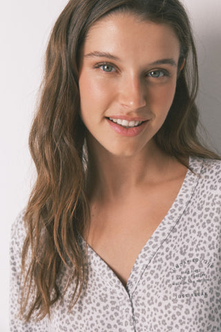 Pijama Manga Larga Estampado Animal Print