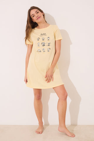 Pijama Manga Corta Colección Snoopy