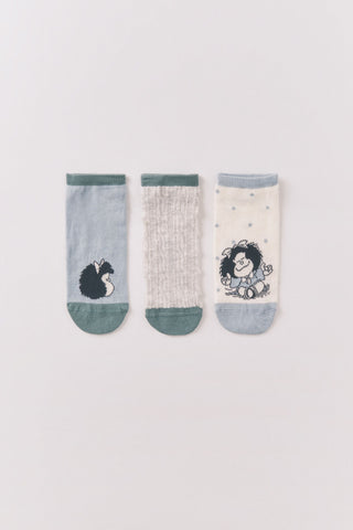 Paquete de 3 Calcetines Colección Mafalda