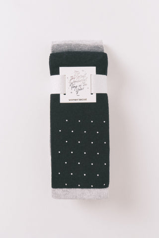 Paquete de 3 Medias con Purpurina