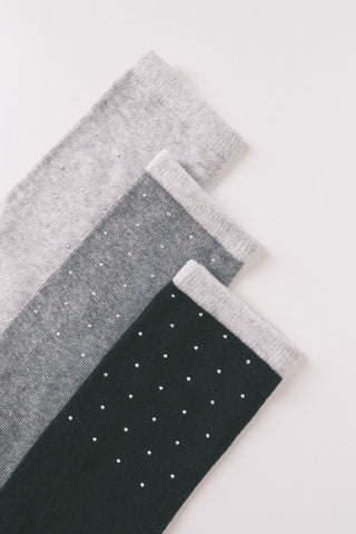 Paquete de 3 Medias con Purpurina