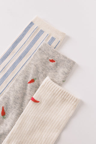 Paquete de 3 Medias con Estampado